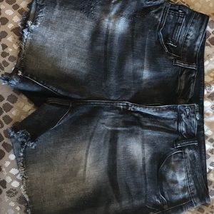 Judy blue black distressed shorts 1xl